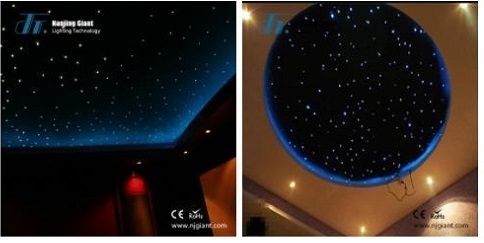 Fiber Optic Ceiling Light RGB 7 Colors for Home Decor