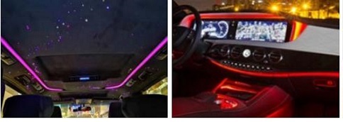 mini fiber optic light engine for car