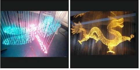 led fiber optic modern chandelier for decoration