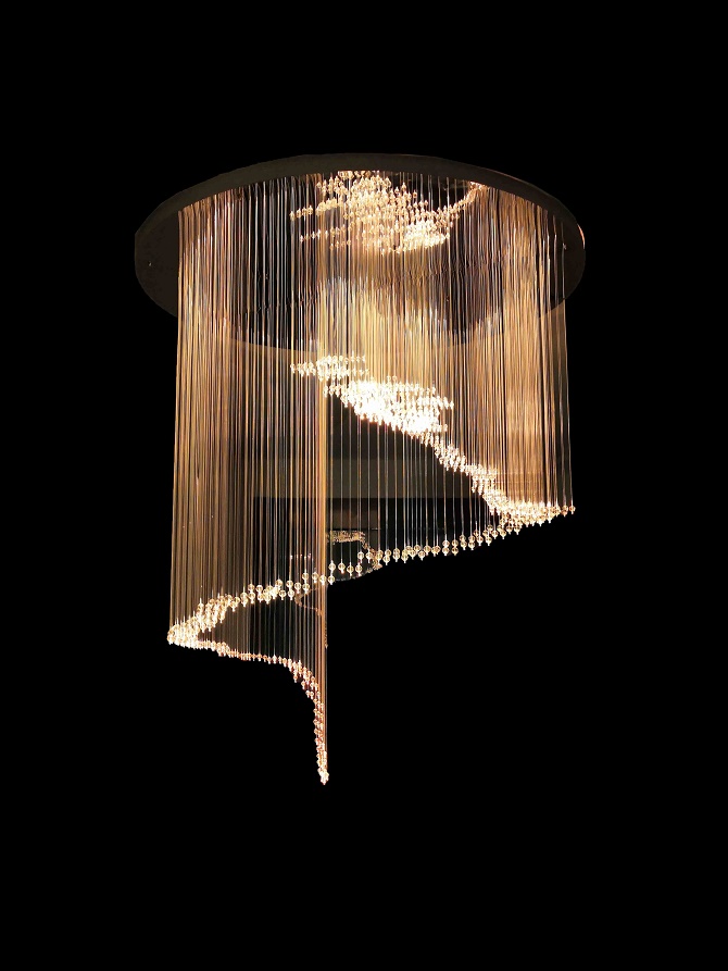 fiber optic chandelier